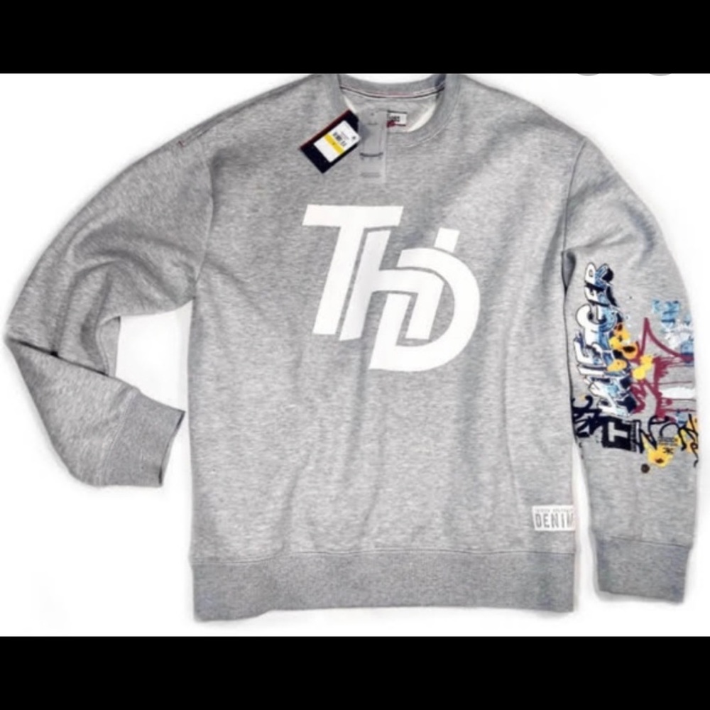 Men’s Tommy Hilfiger Graffiti sweater - Picture 2 of 2